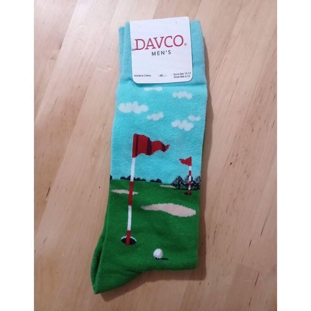 Davco Cotton Blend Golf Golfing Golf Course Socks Mens Size 6-12